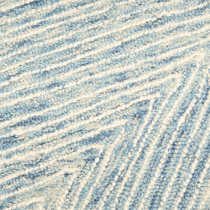 DKNY Pure Angles Ivory Blue ANG01 5 ft. X 7 ft. Rect. Rug