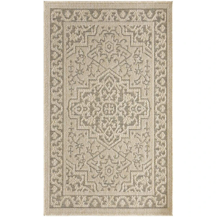 Nourison Tulum Taupe Olive TLM05 3 ft. X 5 ft. Rect. Rug