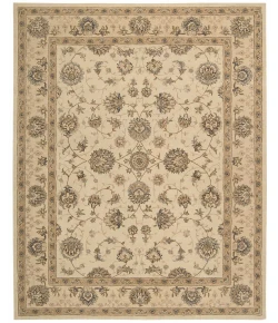 Nourison Home Heritage Hall Beige HE28 7ft.9in. x 9ft.9in. Rect. Rug