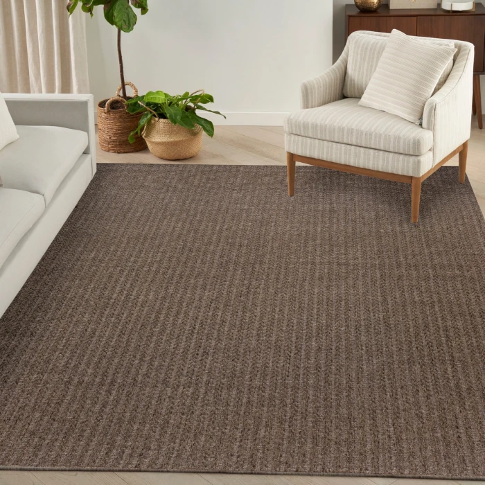 Nourison Tulum Brown TLM02 10 ft. X 14 ft. Rect. Rug