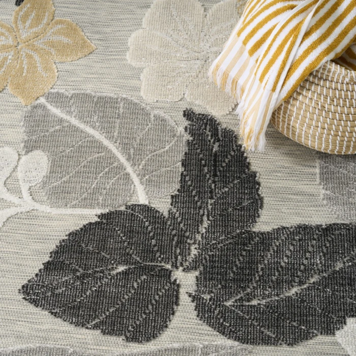 Nourison Suncoast Grey SNC01 9ft. x 12ft. Rect. Rug