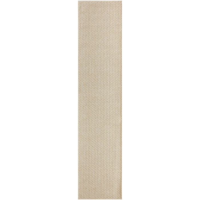 Nourison Tulum Cream TLM02 2 ft. 2 in. X 8 ft. Rect. Rug