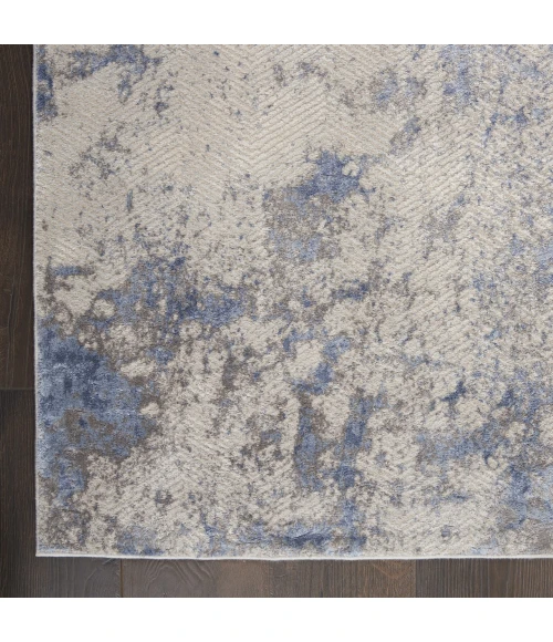 Nourison Home Silky Textures Blue SLY04 3ft.11in. x 5ft.11in. Rect. Rug
