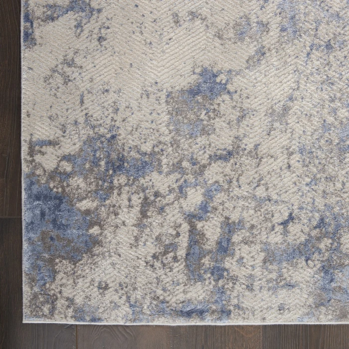 Nourison Home Silky Textures Blue SLY04 3ft.11in. x 5ft.11in. Rect. Rug