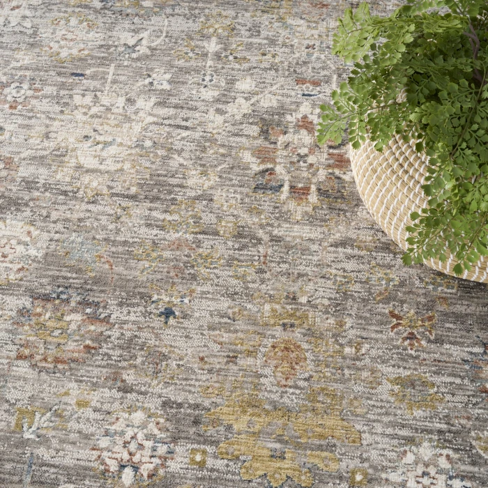 Nourison Home Antique Fusion Grey ANF05 8ft. x 10ft. Rect. Rug