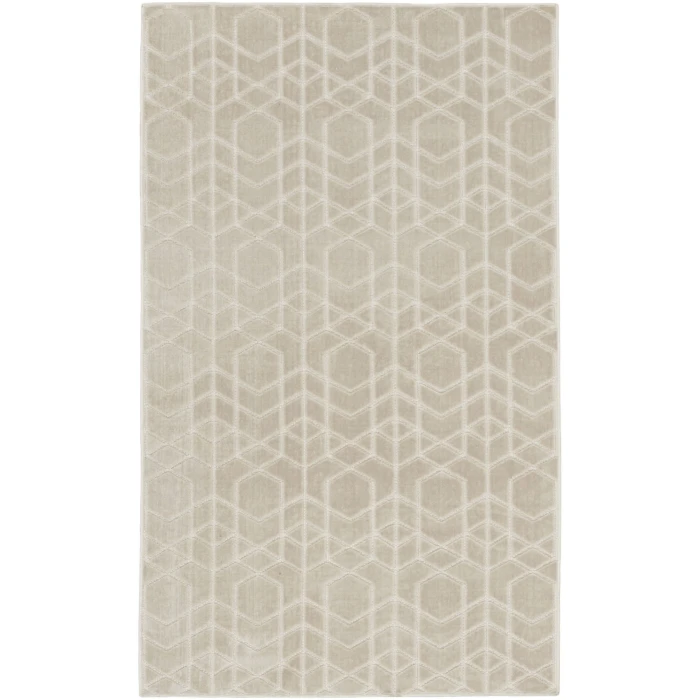 Nourison Home Washable Charm Grey WCH01 3ft. x 5ft. Rect. Rug