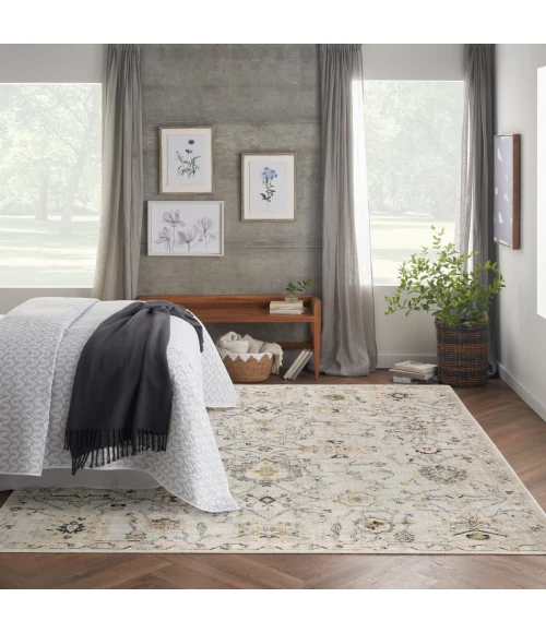 Nourison Oushak Home Grey OUS01 9 ft. X 12 ft. Rect. Rug