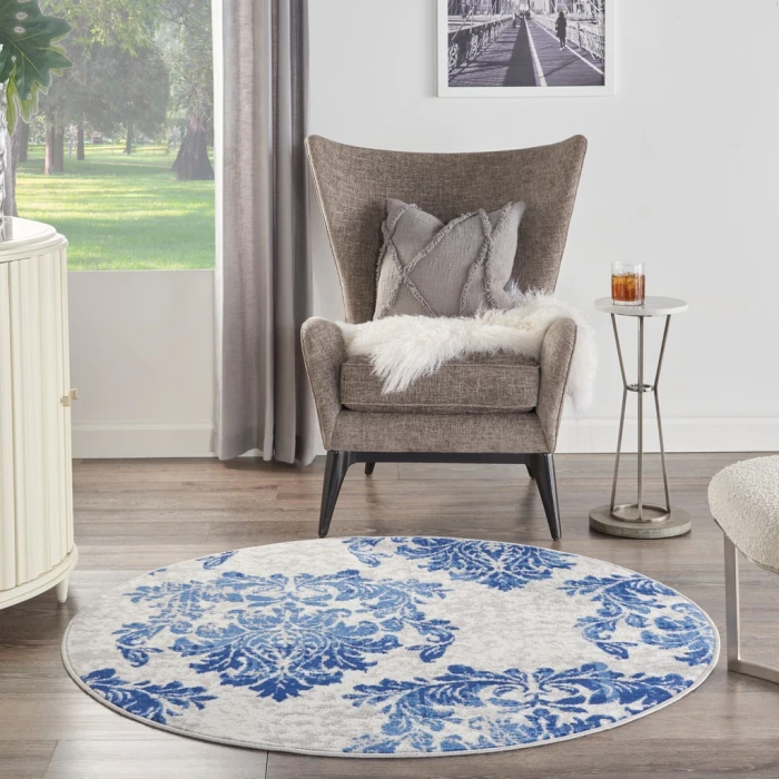 Nourison Whimsicle Area Rug WHS11-Ivory Navy