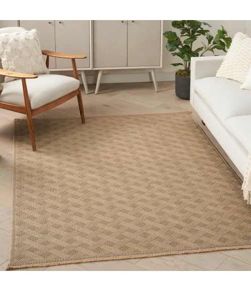 Nourison Washable Jute Natural WSJ02 5 ft. X 7 ft. Rect. Rug