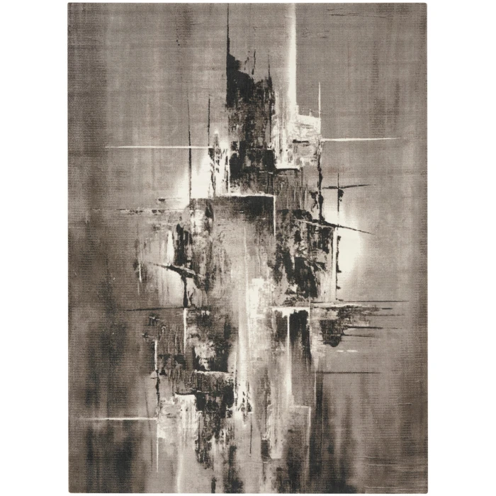 Nourison Twilight Area Rug TWI30 Grey/Ivory/Black