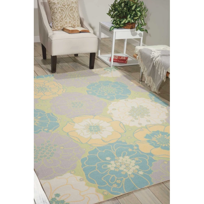 Nourison Home & Garden Area Rug RS021 Green 10' x 13'