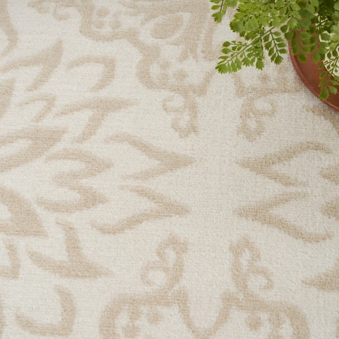 Nourison Jubilant Ivory Beige JUB06 9 ft. X 12 ft. Rect. Rug
