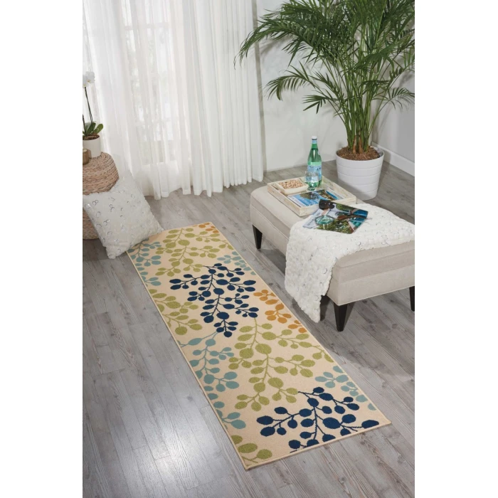 Nourison Caribbean Runner Area Rug CRB01-Ivory