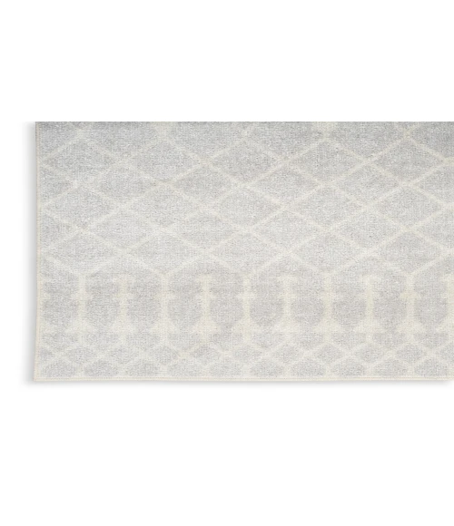Nourison Astra Machine Washable Grey ASW10 2 ft. X 6 ft. Rectangle Rug