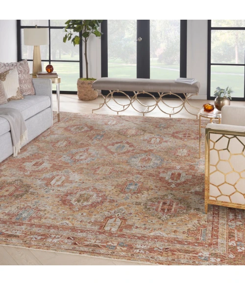 Nourison Sahar Rust SHR01 9 ft. X 13 ft. Rect. Rug