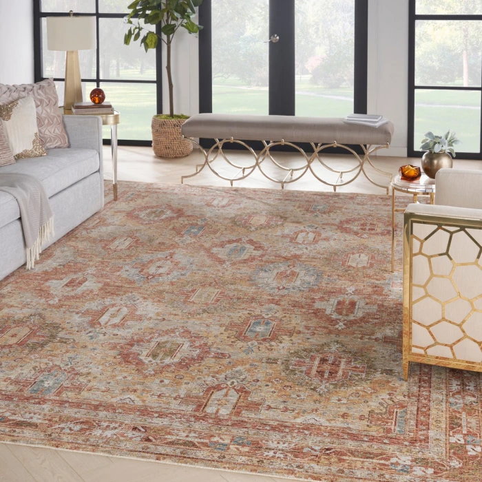 Nourison Sahar Rust SHR01 9 ft. X 13 ft. Rect. Rug
