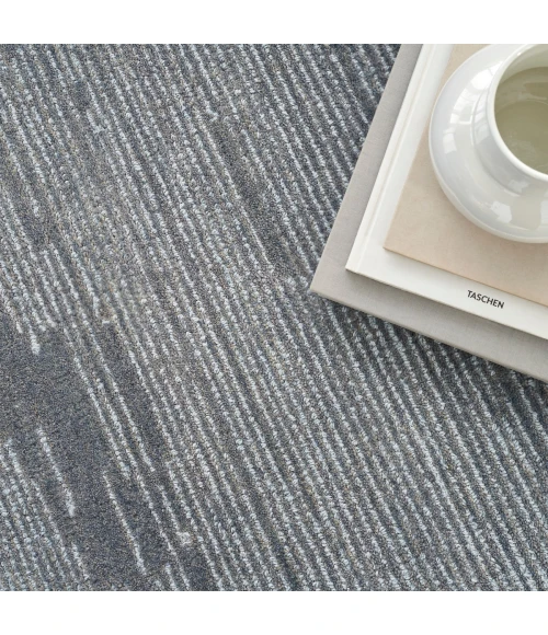 Michael Amini Ma30 Star Area Rug SMR02 Blue 4' x 6'