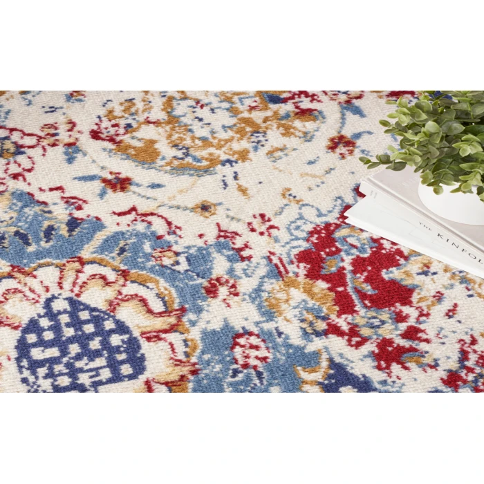Nourison Grafix Blue Multicolor GRF31 5 ft. 3 in. X 7 ft. 3 in. Rectangle Rug