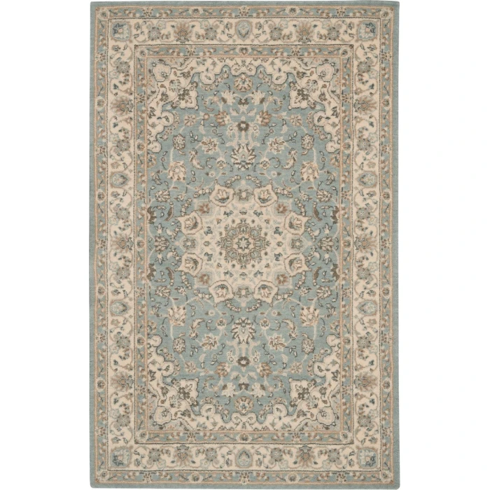 Nourison Living Treasures Area Rug LI15-Aqua/Ivory