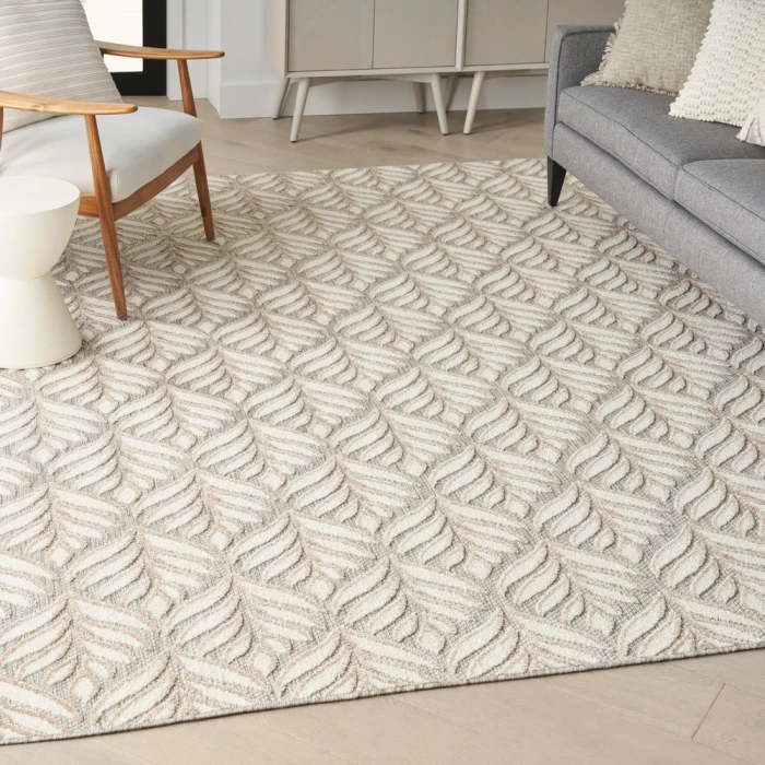 Nourison Aloha Area Rug ALH35 Ivory Grey