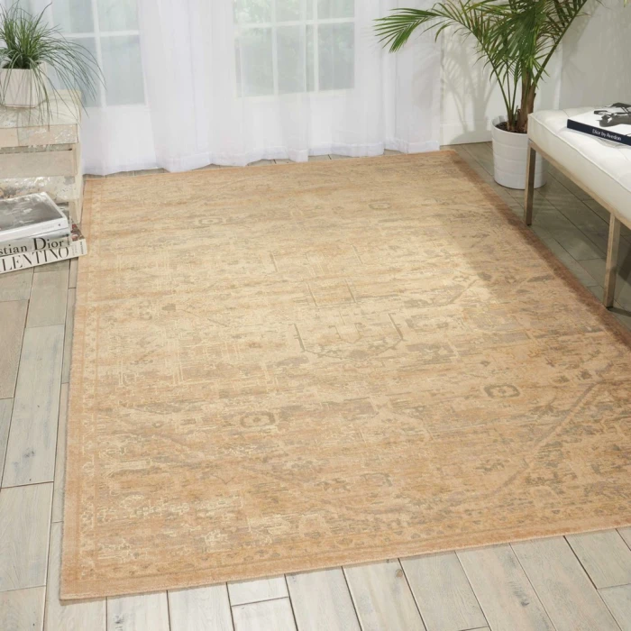 Nourison Silk Elements Area Rug SKE14-Sand