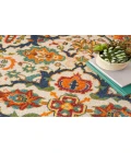 Nourison Allur Ivory Multicolor ALR03 4 ft. Round Rug