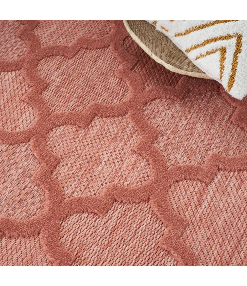 Nourison Easy Care Area Rug NES01 Coral/Orange