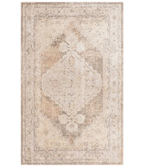 Nourison Astra Machine Washable Beige ASW11 3 ft. 3 in. X 5 ft. Rectangle Rug
