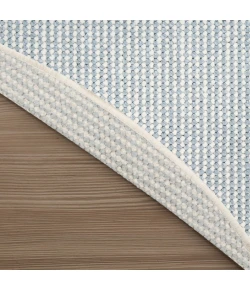 Nourison Natural Texture Ivory Blue NTX01 5ft. 3in. x Round Round Rug