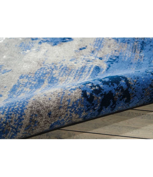 Nourison Home Twilight Blue TWI22 7ft.9in. x 9ft.9in. Rect. Rug