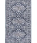 Nicole Curtis Machine Washable Series 1 Ivory Navy SR101 2 ft. 2 in. X 12 ft. Rectangle Rug
