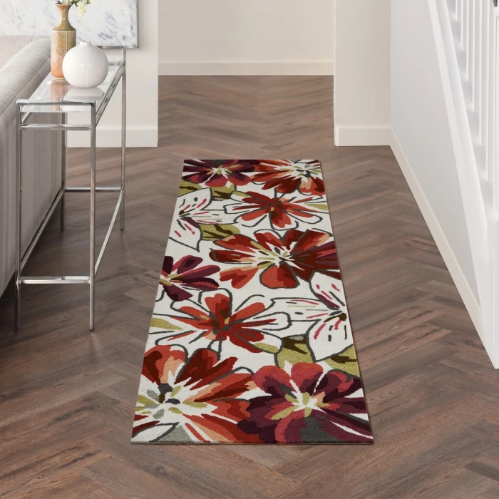 Nourison Fantasy Runner Area Rug FA16-Ivory