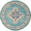 Nourison Home Passion PSN03 Light Blue 8 ft. Round Area Rug