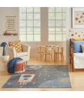 Nourison Astra Machine Washable Area Rug ASW06 Sky Blue