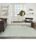 Nourison Positano Blue Green Ivory POS03 12ft. x 15ft. Rect. Rug