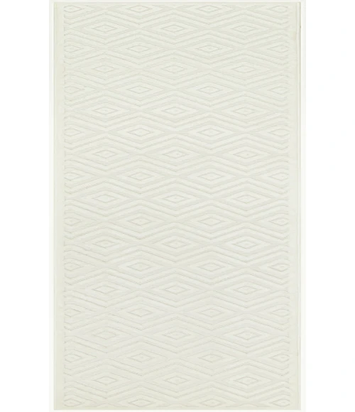 Nourison Versatile Ivory White NRV01 2 ft. 2 in. X 12 ft. Rectangle Rug