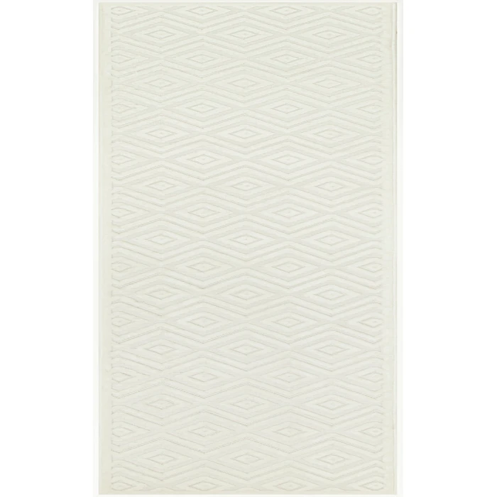 Nourison Versatile Ivory White NRV01 2 ft. 2 in. X 12 ft. Rectangle Rug