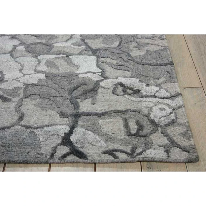 Nourison Divine Charcoal DIV01 9 ft. X 12 ft. Rect. Rug
