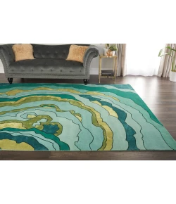 Portfolio Portfolio Woodson & Rummerfield WR300 Emerald 8 ft. X 10 ft. Area Rug