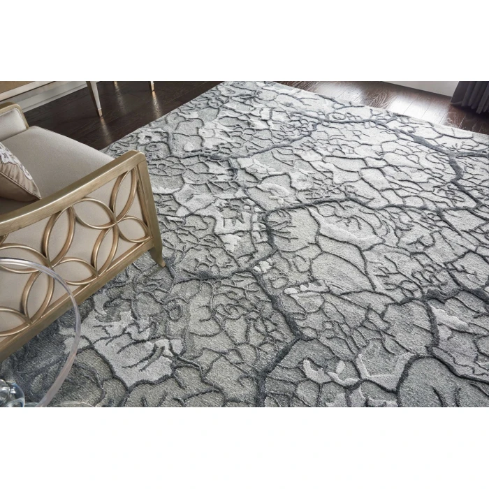 Nourison Divine Charcoal DIV01 9 ft. X 12 ft. Rect. Rug