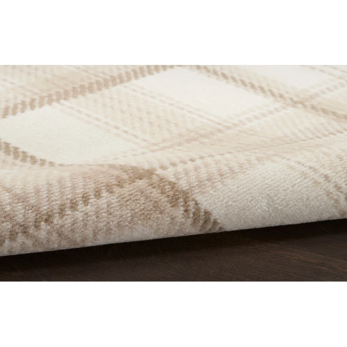 Nourison Grafix Ivory Beige GRF03 5 ft. 3 in. Round Rug