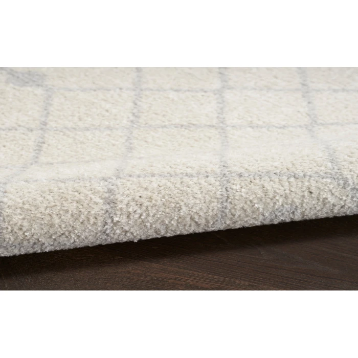 Nourison Astra Machine Washable Ivory ASW10 5 ft. 3 in. Round Rug