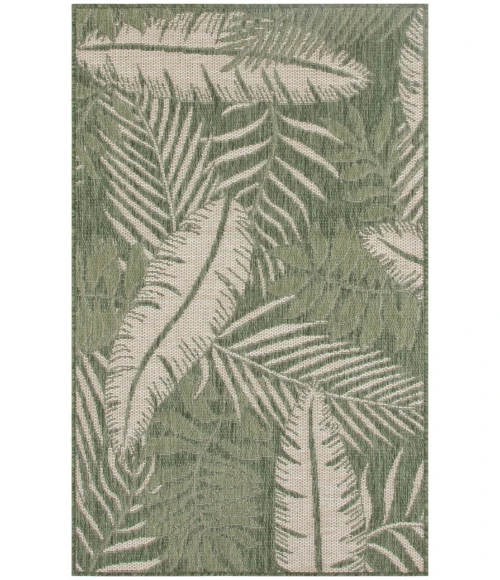 Nourison Garden Oasis Green Ivory GOA02 3 ft. X 5 ft. Rectangle Rug