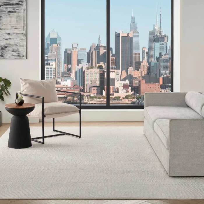 DKNY Central Park West Ivory CEP01 8 ft. X 10 ft. Rect. Rug