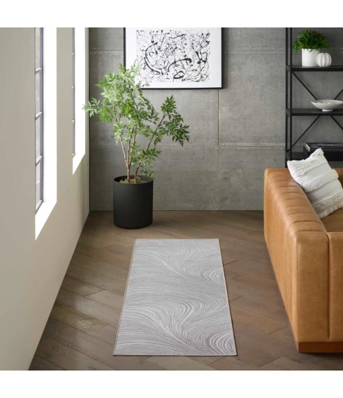 DKNY Central Park West Grey CEP02 8 ft. X 10 ft. Rect. Rug