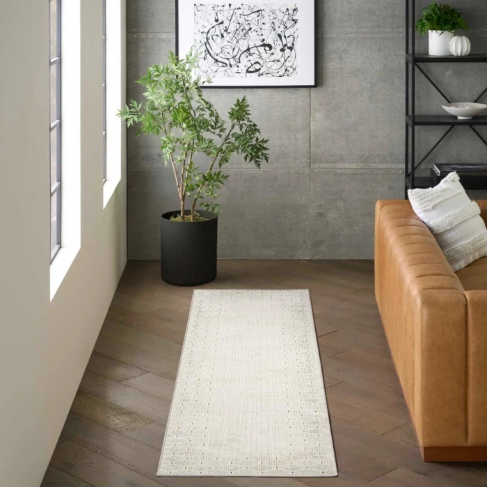 DKNY Grand Street Ivory GRN01 6 ft. X 9 ft. Rect. Rug