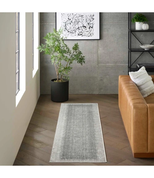 DKNY Grand Street Light Grey GRN03 9 ft. X 12 ft. Rect. Rug