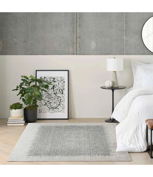 DKNY Grand Street Light Grey GRN03 9 ft. X 12 ft. Rect. Rug