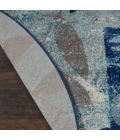 Nourison Tranquil Round Area Rug TRA01-Navy/Light Blue