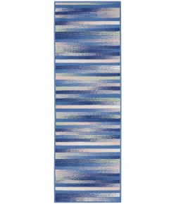 Nourison Home Whimsicle WHS12 Blue Multicolor 2 ft. X 8 ft. Area Rug